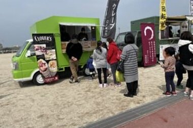 クローバーズ出店　柳川　むつごろうランド　イベント　クレープ　回転焼き